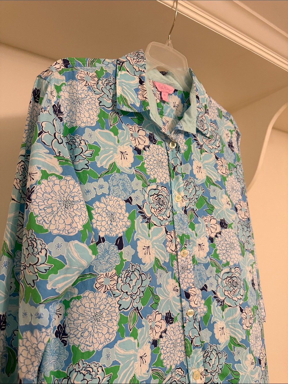 Lilly Pulitzer 3/4 Sleeves Floral Tunic Top - Picture 2 of 8